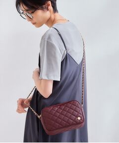 OPAQUE.CLIP / オペーク ドット クリップ ショルダーバッグ | ダイヤキルティングデザインチェーンミニショルダーバッグ