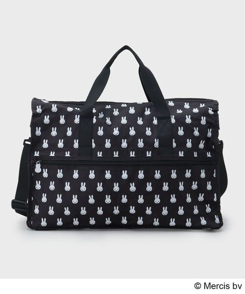 OPAQUE.CLIP / オペーク ドット クリップ ボストンバッグ | ◆【miffy】総柄プリント折りたたみキャリーオンBIGトートバッグ（ブラック(019)）