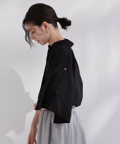 OPAQUE.CLIP / オペーク ドット クリップ シャツ・ブラウス | 【UVケア／接触冷感】タックスリーブスキッパーブラウス《吸水速乾／洗濯機OK》 | 詳細11