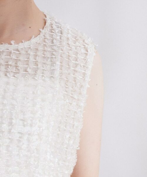 OPAQUE.CLIP / オペーク ドット クリップ シャツ・ブラウス | フリンジジャカード ペプラムブラウス【洗濯機OK】 | 詳細14