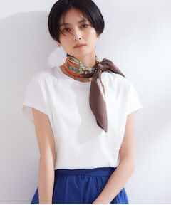 OPAQUE.CLIP / オペーク ドット クリップ カットソー | ベーシックフレンチスリーブカットソー／オーガニックコットン混【洗濯機OK】