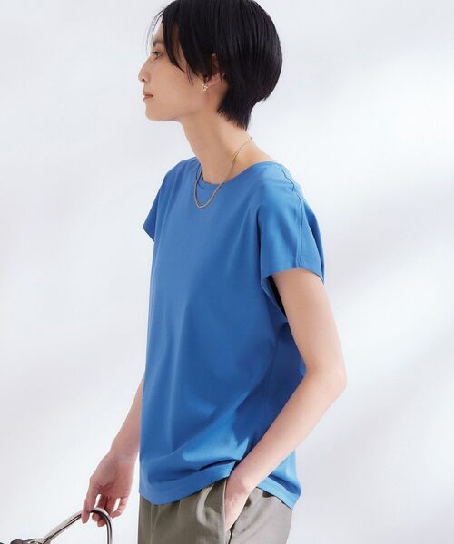 OPAQUE.CLIP / オペーク ドット クリップ カットソー | ベーシックフレンチスリーブカットソー/オーガニックコットン混【洗濯機OK】 | 詳細13