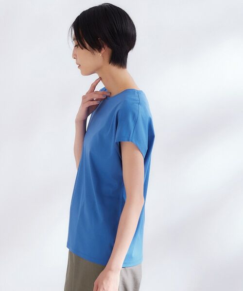 OPAQUE.CLIP / オペーク ドット クリップ カットソー | ベーシックフレンチスリーブカットソー/オーガニックコットン混【洗濯機OK】 | 詳細18
