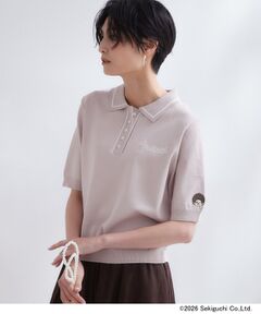 OPAQUE.CLIP / オペーク ドット クリップ ニット・セーター | 【モンチッチ】刺繍入りポロニット《洗濯機OK》
