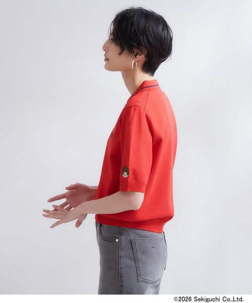 OPAQUE.CLIP / オペーク ドット クリップ ニット・セーター | 【モンチッチ】刺繍入りポロニット《洗濯機OK》 | 詳細14