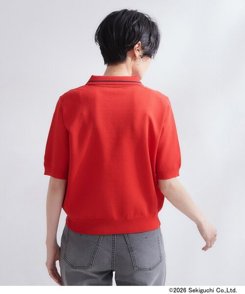 OPAQUE.CLIP / オペーク ドット クリップ ニット・セーター | 【モンチッチ】刺繍入りポロニット《洗濯機OK》 | 詳細15