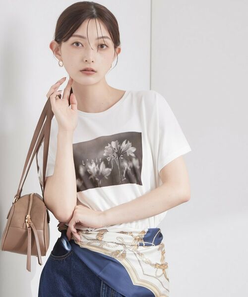 OPAQUE.CLIP / オペーク ドット クリップ カットソー | フォトプリントTシャツ【洗濯機OK】（ホワイト(001)）