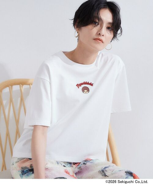 OPAQUE.CLIP / オペーク ドット クリップ Tシャツ | 【モンチッチ】フロントプリント＆ロゴ刺繍ショートTシャツ《洗濯機OK》 | 詳細1