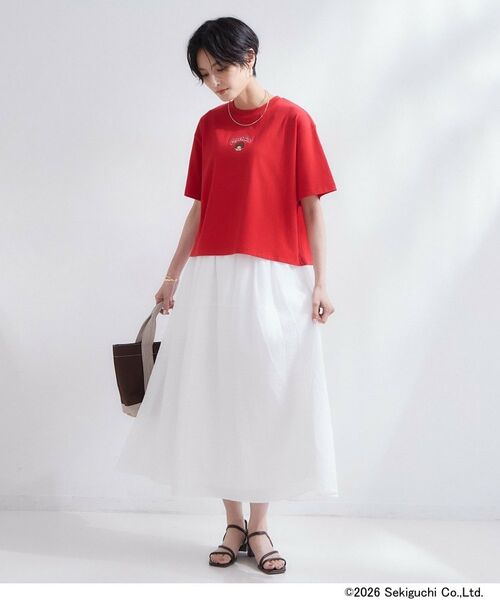 OPAQUE.CLIP / オペーク ドット クリップ Tシャツ | 【モンチッチ】フロントプリント＆ロゴ刺繍ショートTシャツ《洗濯機OK》 | 詳細10