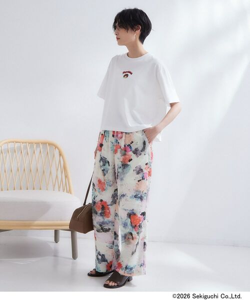 OPAQUE.CLIP / オペーク ドット クリップ Tシャツ | 【モンチッチ】フロントプリント＆ロゴ刺繍ショートTシャツ《洗濯機OK》 | 詳細3