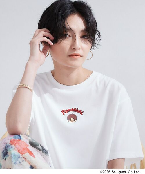 OPAQUE.CLIP / オペーク ドット クリップ Tシャツ | 【モンチッチ】フロントプリント＆ロゴ刺繍ショートTシャツ《洗濯機OK》（ホワイト(001)）