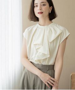 OPAQUE.CLIP / オペーク ドット クリップ シャツ・ブラウス | ボウタイライクフリルブラウス／ストライプ柄アソート【洗濯機OK】