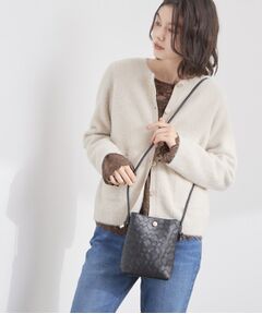 OPAQUE.CLIP / オペーク ドット クリップ ショルダーバッグ | 【長さ調整可能】エンボスチェックミニショルダーバッグ