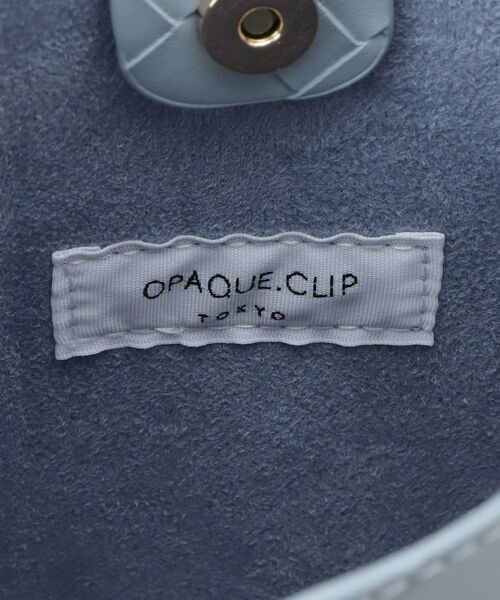 OPAQUE.CLIP / オペーク ドット クリップ ショルダーバッグ | 【長さ調整可能】エンボスチェックミニショルダーバッグ | 詳細21