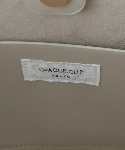 OPAQUE.CLIP / オペーク ドット クリップ トートバッグ | 【2WAY】エンボスチェックミドルサイズトートバッグ | 詳細18