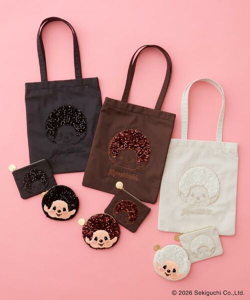 OPAQUE.CLIP / オペーク ドット クリップ ポーチ | 【モンチッチ】フェイススパンコールフラットティッシュポーチ | 詳細9