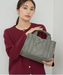 OPAQUE.CLIP / オペーク ドット クリップ トートバッグ | 【軽量／2WAY】キルティングスクエアミドルトートバッグ