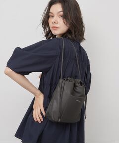 OPAQUE.CLIP / オペーク ドット クリップ ショルダーバッグ | 【長さ調整可能】3層デザイン巾着ミニショルダーバッグ