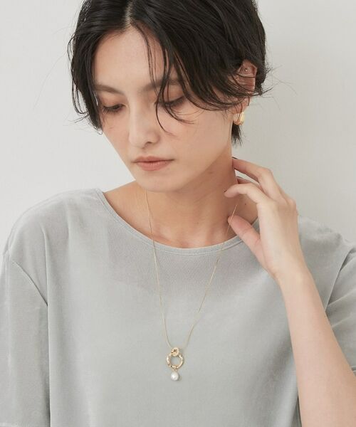OPAQUE.CLIP / オペーク ドット クリップ ネックレス・ペンダント・チョーカー | 淡水キュービックリングワントップネックレス | 詳細6