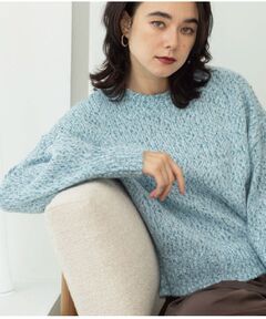 OPAQUE.CLIP / オペーク ドット クリップ ニット・セーター | メランジニットプルオーバー【洗える】