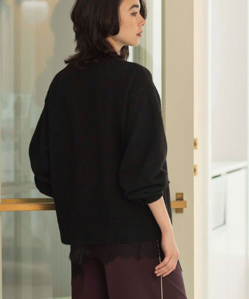 OPAQUE.CLIP / オペーク ドット クリップ ニット・セーター | レースペチコート付き3WAYニットトップス【ツインセット/洗える】 | 詳細17