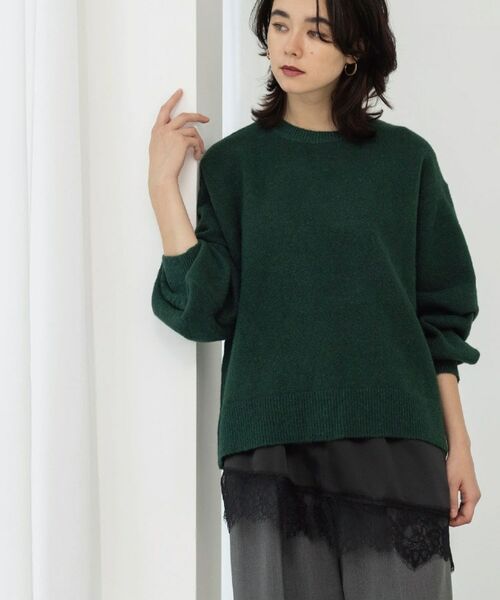 OPAQUE.CLIP / オペーク ドット クリップ ニット・セーター | レースペチコート付き3WAYニットトップス【ツインセット/洗える】 | 詳細19