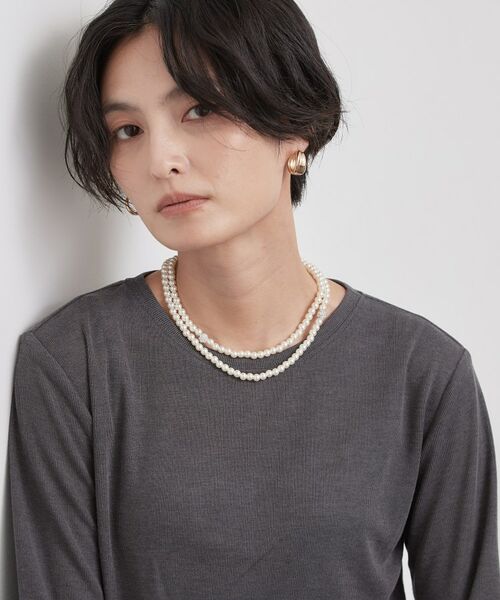 OPAQUE.CLIP / オペーク ドット クリップ ネックレス・ペンダント・チョーカー | 2WAYフェイクパールxロンデルビジューロングネックレス | 詳細7