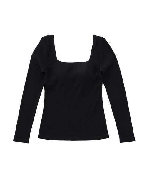 OUR WACOAL / アワワコール その他小物 | カップインスクエアネックリブＴシャツ　レディスウェア　トップス（ＪＣＸ５３５）（BL）