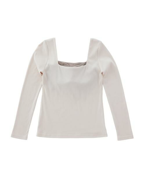 OUR WACOAL / アワワコール その他小物 | カップインスクエアネックリブＴシャツ　レディスウェア　トップス（ＪＣＸ５３５） | 詳細3
