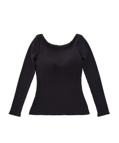 OUR WACOAL / アワワコール その他小物 | カップインバックオープンリブＴシャツ　レディスウェア　トップス（ＪＣＸ５３８）（BL）