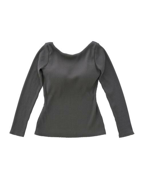 OUR WACOAL / アワワコール その他小物 | カップインバックオープンリブＴシャツ　レディスウェア　トップス（ＪＣＸ５３８）（OB）