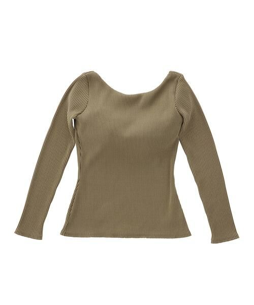 OUR WACOAL / アワワコール その他小物 | カップインバックオープンリブＴシャツ　レディスウェア　トップス（ＪＣＸ５３８）（OV）
