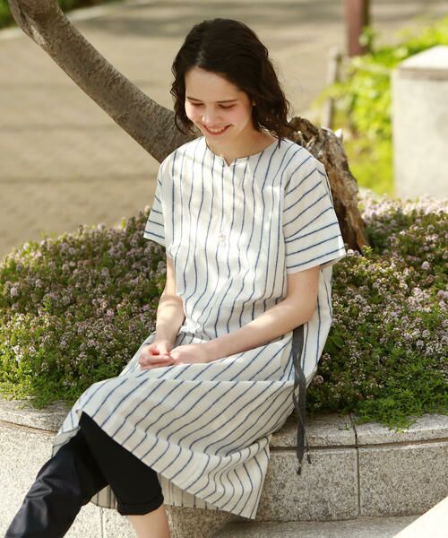 セール 雑誌掲載 絞り染め風ストライプワンピース ワンピース Pao De Lo パオデロ ファッション通販 タカシマヤファッションスクエア