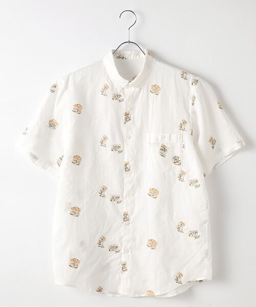 リネン刺繍シャツ （シャツ・ブラウス）｜PAPAS / パパス ファッション通販 タカシマヤファッションスクエア