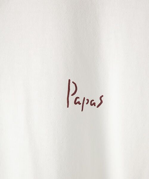 PAPAS / パパス Tシャツ | 定番ヘンリーネックTシャツ | 詳細1
