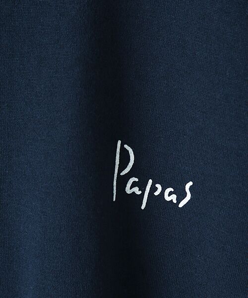 PAPAS / パパス Tシャツ | 定番ヘンリーネックTシャツ | 詳細8