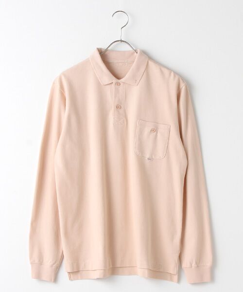 PAPAS / パパス ポロシャツ | 定番ポロシャツ（長袖）（ピンク）