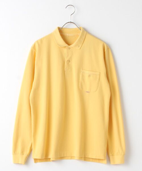 PAPAS / パパス ポロシャツ | 定番ポロシャツ（長袖）（エッグイエロー）