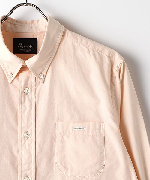 裾ネーム付きボタンダウンピンオックスシャツ （シャツ・ブラウス