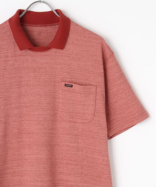 PAPAS / パパス Tシャツ | スペック染め天竺 襟付きTシャツ | 詳細2