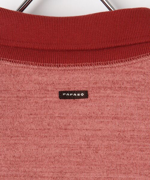 PAPAS / パパス Tシャツ | スペック染め天竺 襟付きTシャツ | 詳細4