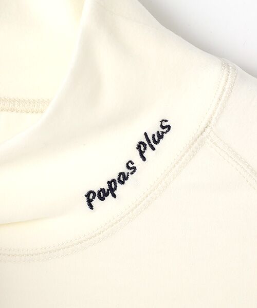PAPAS / パパス Tシャツ | プレミアムウォーム天竺 ハイネックTシャツ | 詳細2