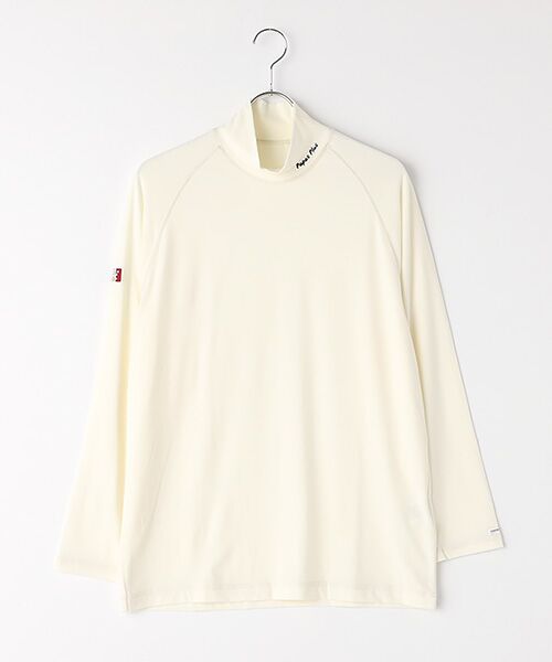 PAPAS / パパス Tシャツ | プレミアムウォーム天竺 ハイネックTシャツ（オフ）