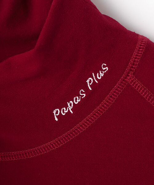 PAPAS / パパス Tシャツ | プレミアムウォーム天竺 ハイネックTシャツ | 詳細3