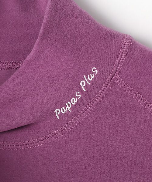 PAPAS / パパス Tシャツ | プレミアムウォーム天竺 ハイネックTシャツ | 詳細9