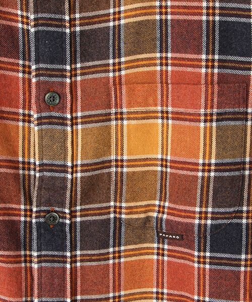 PAPAS / パパス シャツ・ブラウス | <CANCLINI>コットンメランジネル起毛チェックシャツ | 詳細1