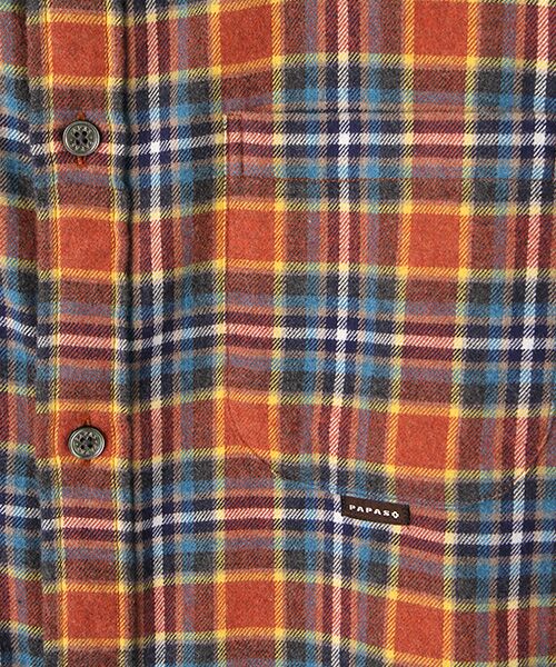 PAPAS / パパス シャツ・ブラウス | <CANCLINI>コットンメランジネル起毛チェックシャツ | 詳細2