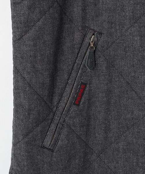 PAPAS / パパス ベスト | モンサンミッシェルデニム キルティングベスト | 詳細2