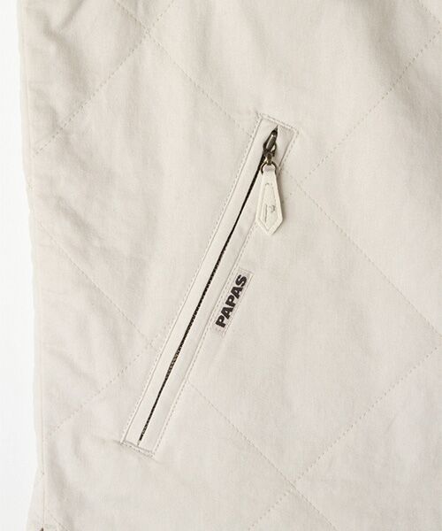 PAPAS / パパス ベスト | モンサンミッシェルデニム キルティングベスト | 詳細7