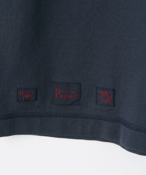 PAPAS / パパス Tシャツ | ☆【WEB限定】Papasアップリケ&サイプリント Tシャツ | 詳細10